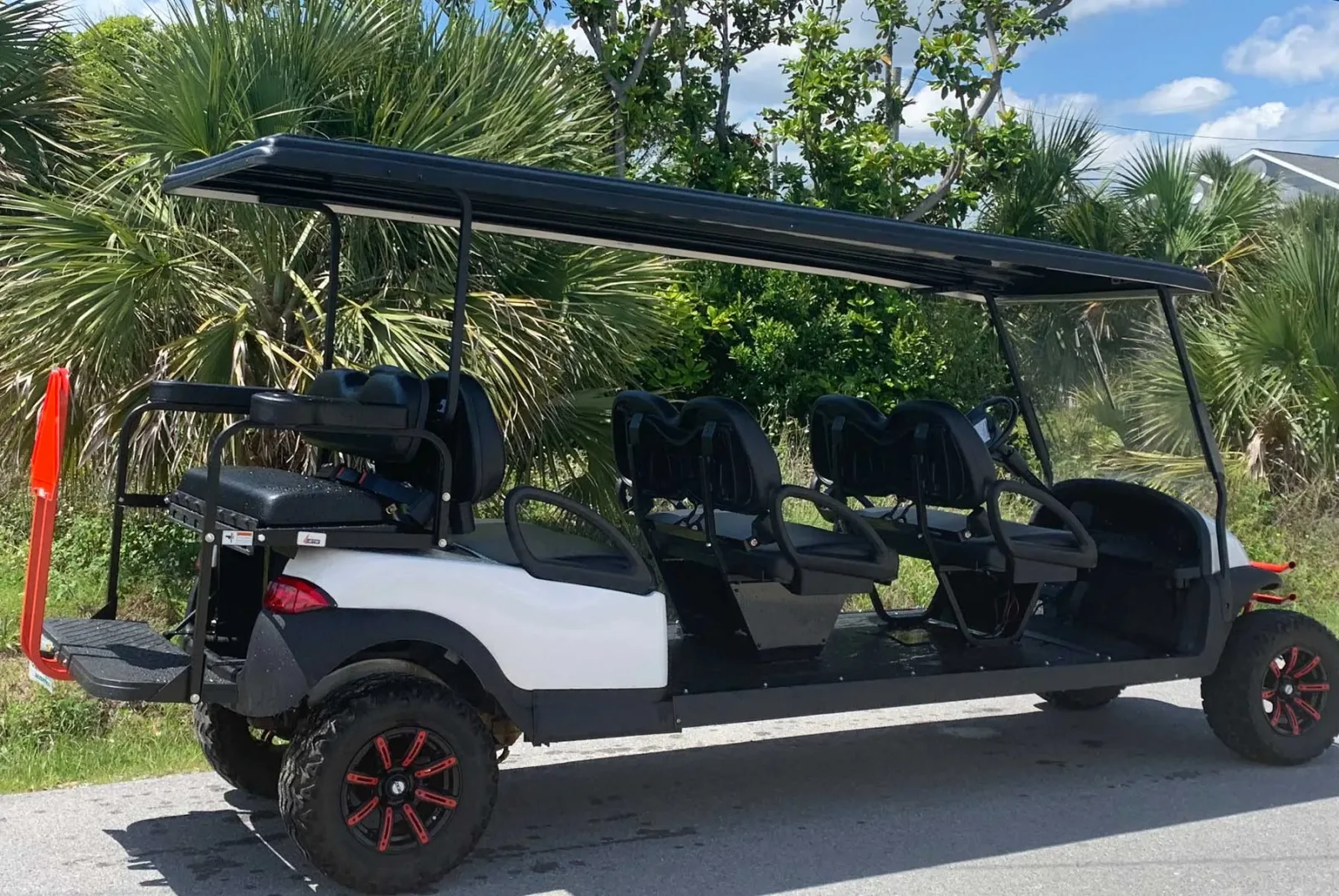 8 passenger limousine golf cart