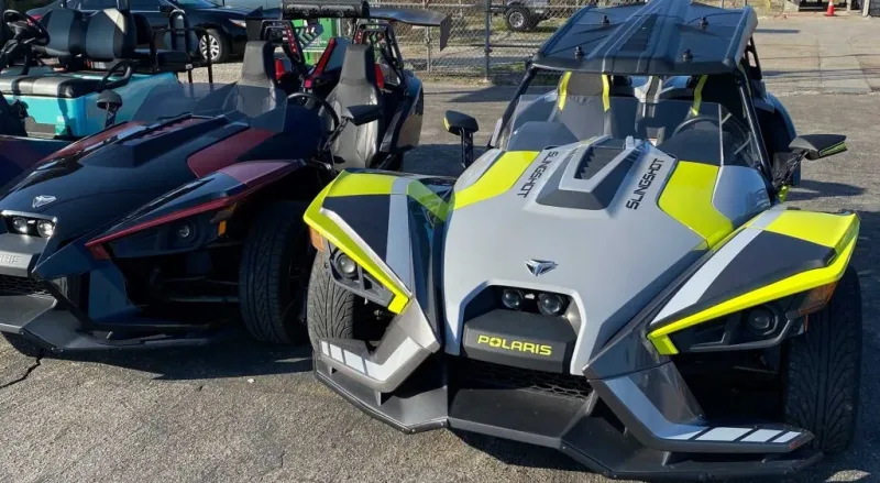 Polaris Slingshot on the road