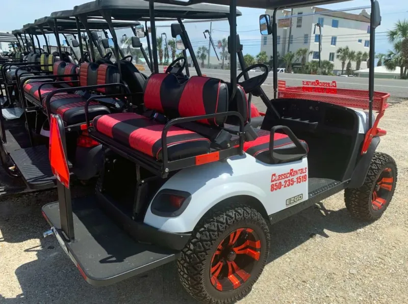 Our full golf cart fleet